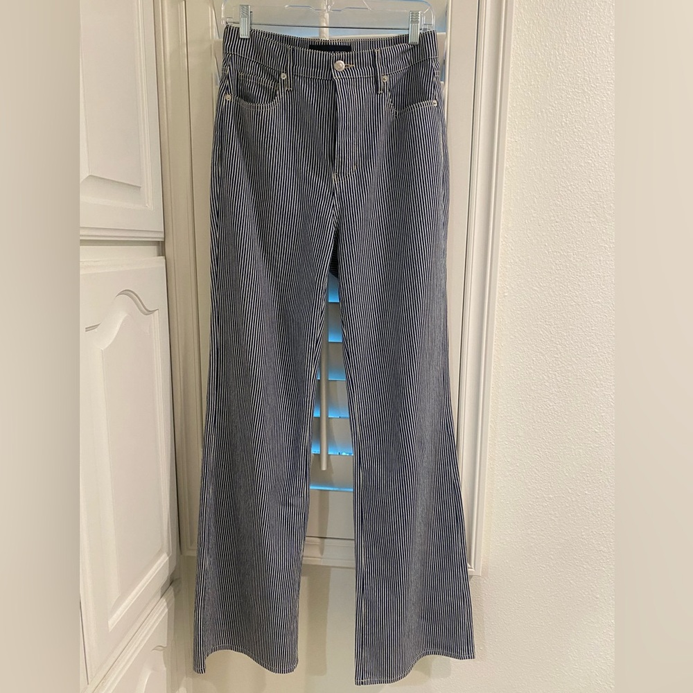 Veronica Beard Crosbie High Rise Striped Jeans